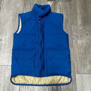 Vintage 70s 80s Columbia puffer blue winter insulated vest parka